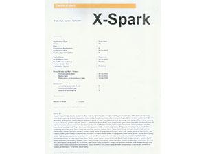 Certificado de marca registrada X-Spark (nuevo)