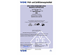 Certificados VDE de la llave ajustable