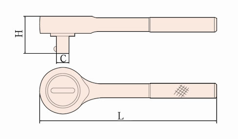 Llave de trinquete antichispas 120