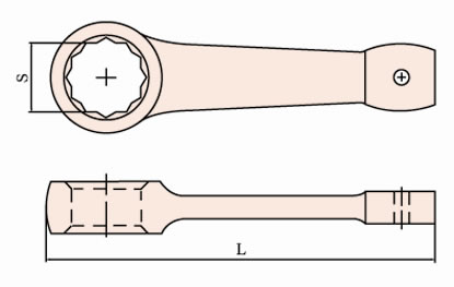 Llave de impacto con extremo en estrella 160A