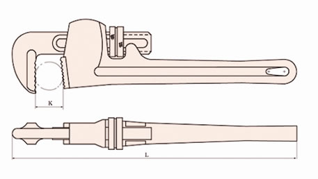 Llave para tubos de tipo americano 131