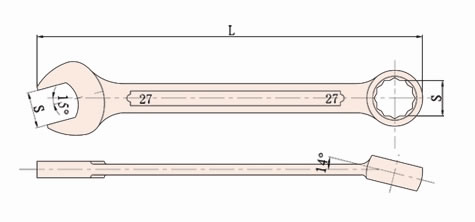 Llave combinada antichispas 135