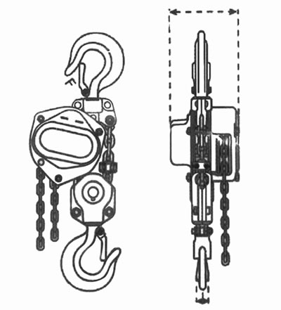 Polipasto de cadena manual antichispas 308A