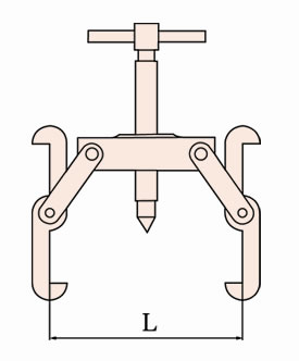 Extractor de engranajes de tres patas 273